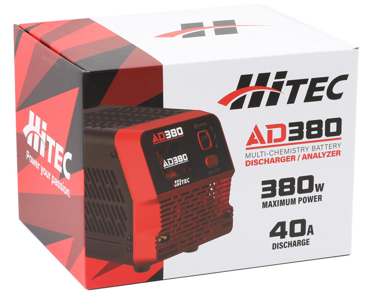 Hitec AD380 DC Battery Discharger & Analyzer (6S/40A/380W)